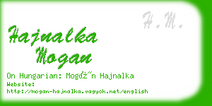 hajnalka mogan business card